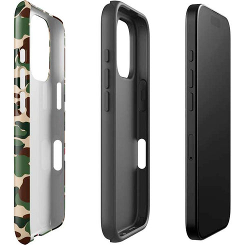 Shark Teeth Street Camo iPhone 16 Pro Max Impact Case
